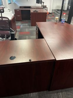 Office Desks & Matching Cabinets