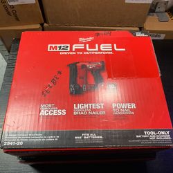 Milwaukee M12 Fuel 18 Gauge Compact Brand Nailer