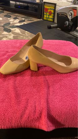LADIES NEW TAN PATENT LEATHER KATE SPADE DRESS PUMPS