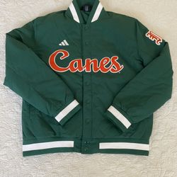 Adidas Miami Hurricanes Jacket Size Medium 