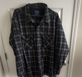 Pendleton Plaid Flannel Button-Up Shirt