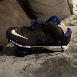  Size 11.5 Blue And Black Nike Cleats 