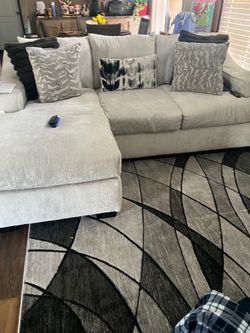 Sofa and a swivel chair