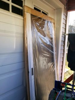 30x77  Patio Vinyl Screen Slide Door