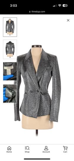 H&M Metallic blazer
