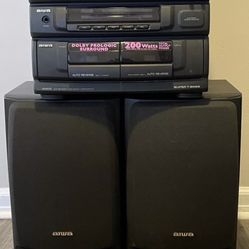 Home audio Aiwa Z-vm27 Compact Disc Stereo System WORKING **NEED NEW BELTS**