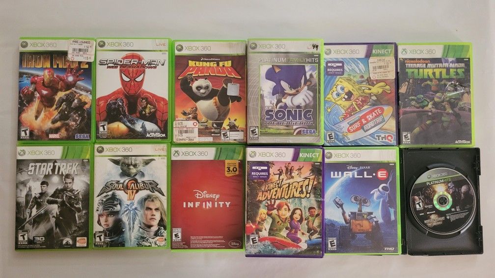 XBOX 360 GAMES SPIDERMAN, CALL OF DUTY, AND MANY MORE LET ME KNOW WHAT YOU ARE INTRESTED IN FOR $$$