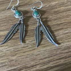 2 Pairs Of Turquoise Earrings