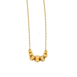 14K Gold 7-Balls Necklace