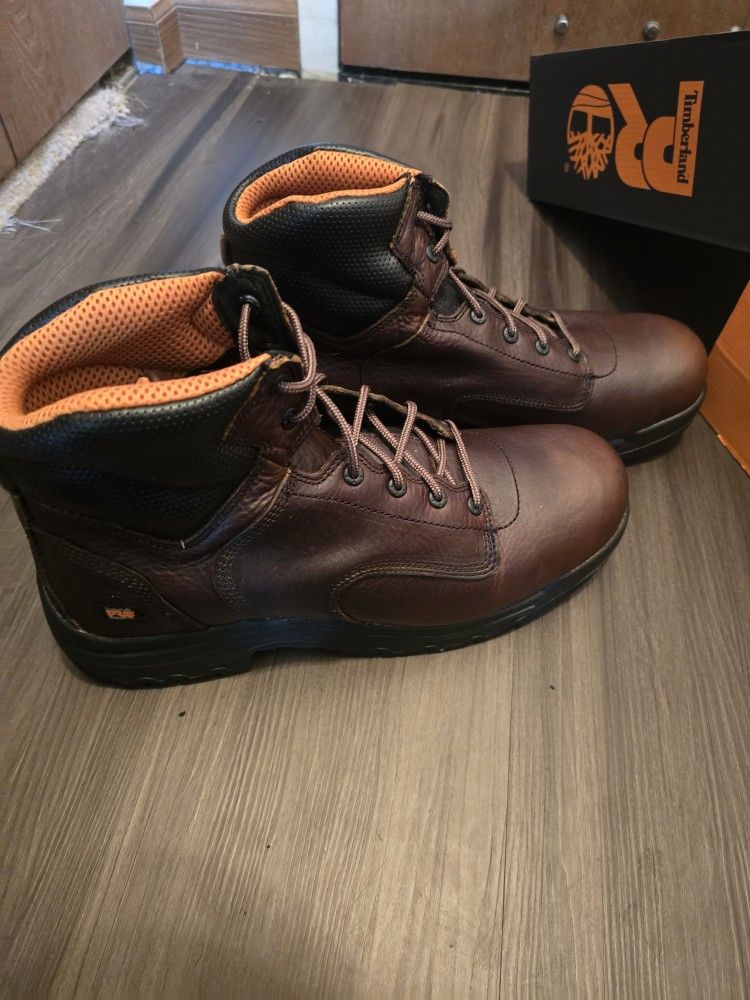 Men's Timberland PRO Titan 6" Water Proof Composite Toe Work Boots SIZE 15
