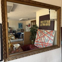 Antique Solid Wood, Beautiful Mirror