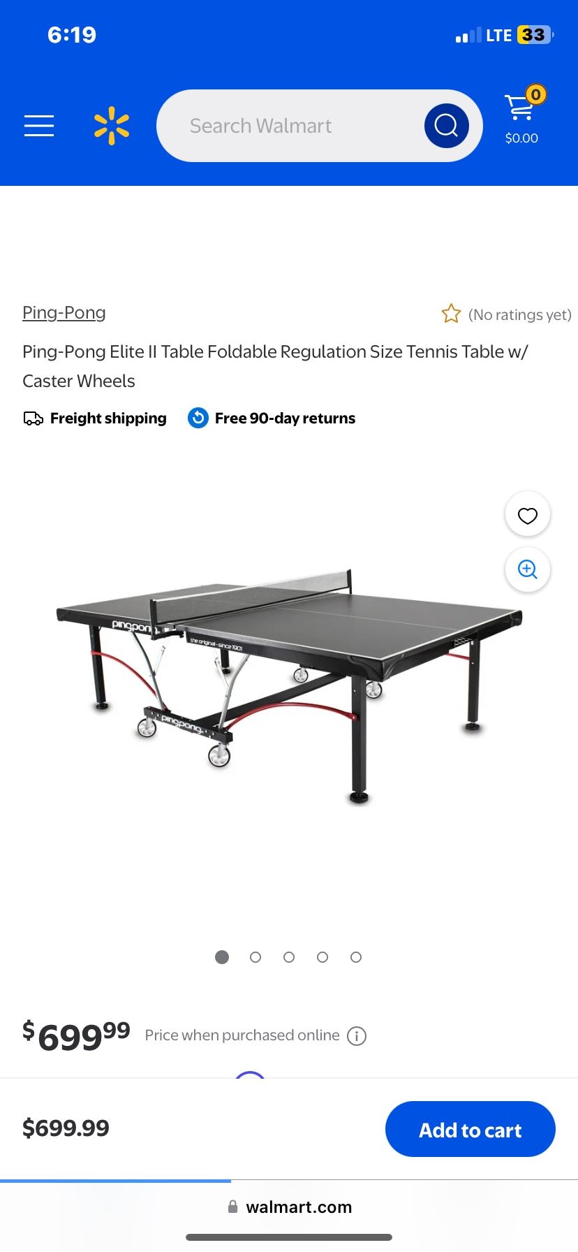 Elite II Ping Pong Table