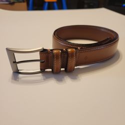 Joseph Abboud Men's Brown Leather Belt