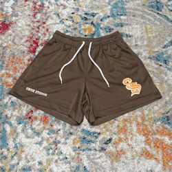 Swish Studios Brown Mesh Shorts