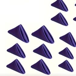 Purple Satin Napkins 