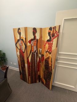 3-Panel Decorative Room Divider Screen