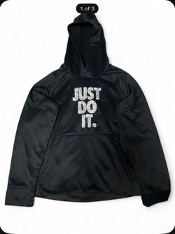 Nike Just Do It Black Pullover Hoodie