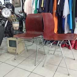 Mid Century Modern Chairs 1960s Vintage Pagholz Germany