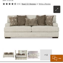 Ashley Furniture Alesandra Couch And Ottoman
