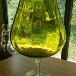 Vintage Large Empoli Glass Brandy Snifter 