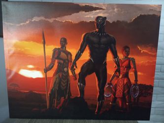 Beautiful Black Panther Painting
