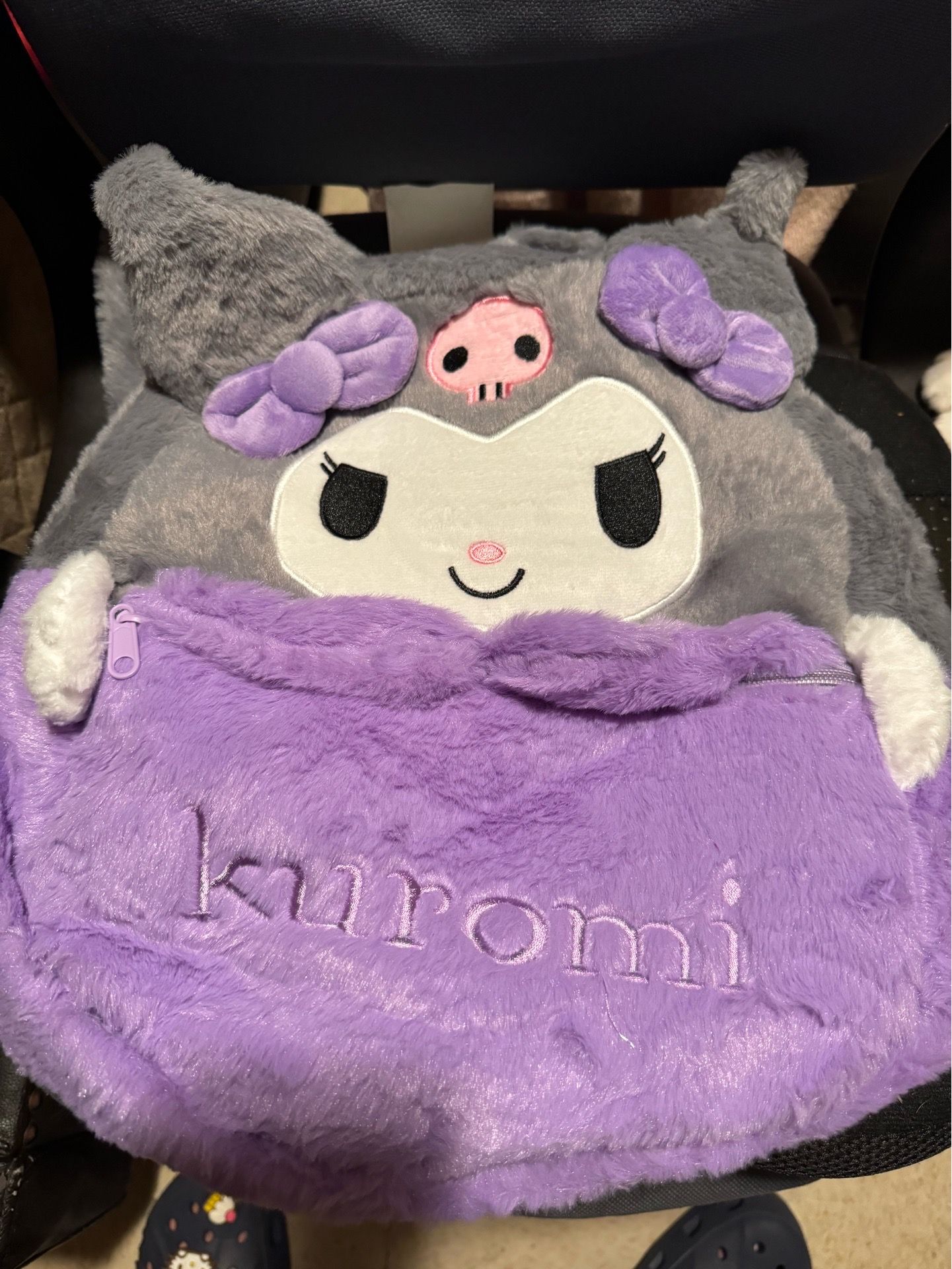 Kuromi plush backpack new