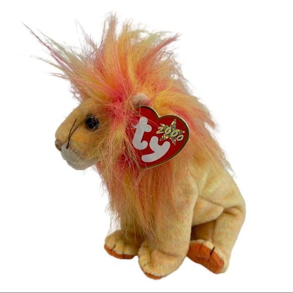 Bushy the Lion (RETIRED) 2000 Beanie Baby Ty Inc. 90s Toy Collectable