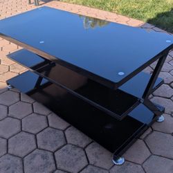 TV Stand - Metal & Glass