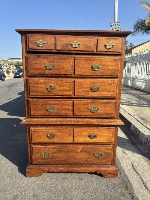 Vintage Antique Dresser MCM Style With Drawers