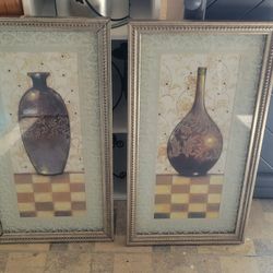 PAR DE CUADROS DECORATIVOS 