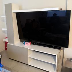 Modern TV Stand with Shelves