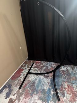 Black Hammock Chair Arc Stand