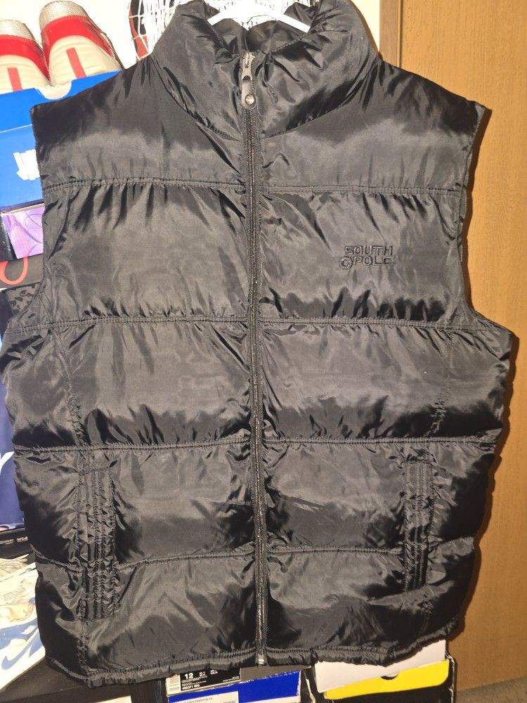 Y2k South Pole Puffer Vest Size Large