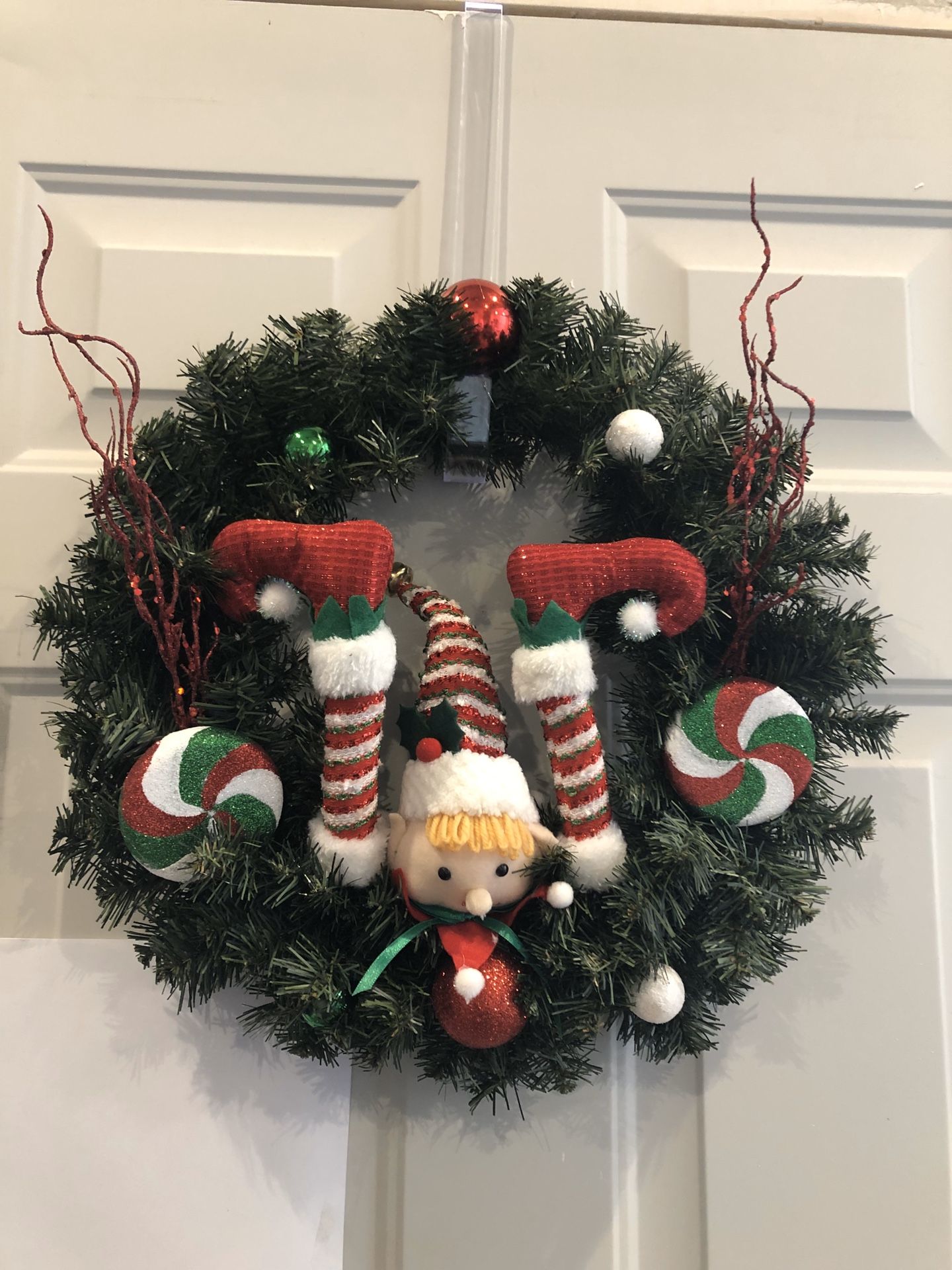 Christmas elf wreath