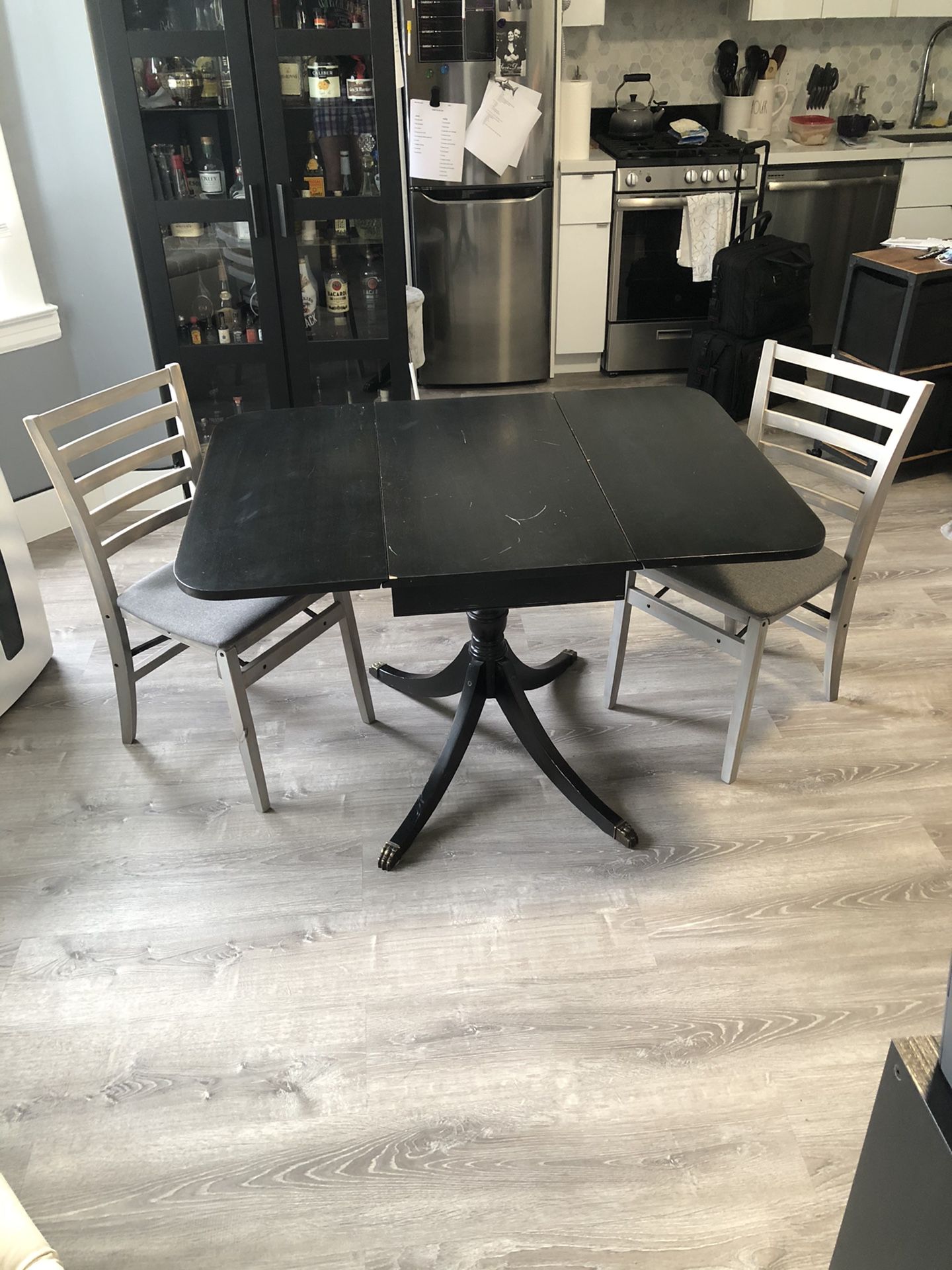 Antique Table & Pair of Chairs