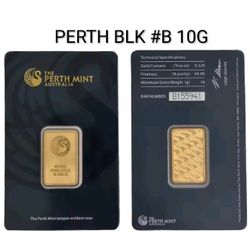 Replica 10g Perth Gold Plated Non Magnetic Certificate Assayer 