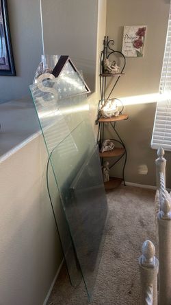 Glass Table / 1/4 Tight Size 34.5 Wide X 58.5 Long