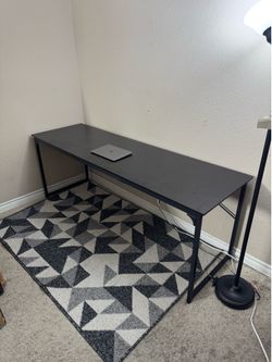 78in Black Computer Desk