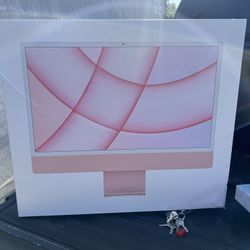 PINK 2022 iMac With 3 Years Of Apple Care