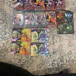 Destined Rivals and Journey Together booster packs + stickers 