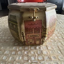 Vintage Wooden Box Purse 