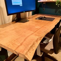 Live Edge Wooden Handmade Desk