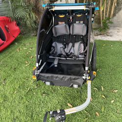 Burley D’Lite X, 2 Seat Kid Bike Trailer & Stroller
