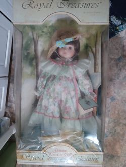 Royal Treasures Special Edition Genuine Porcelain Doll By Adelco