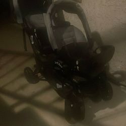 Sit And Stand Double Stroller In Excellent Condition 