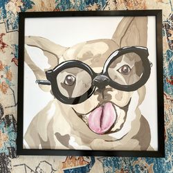 Large Frenchie Print Frame