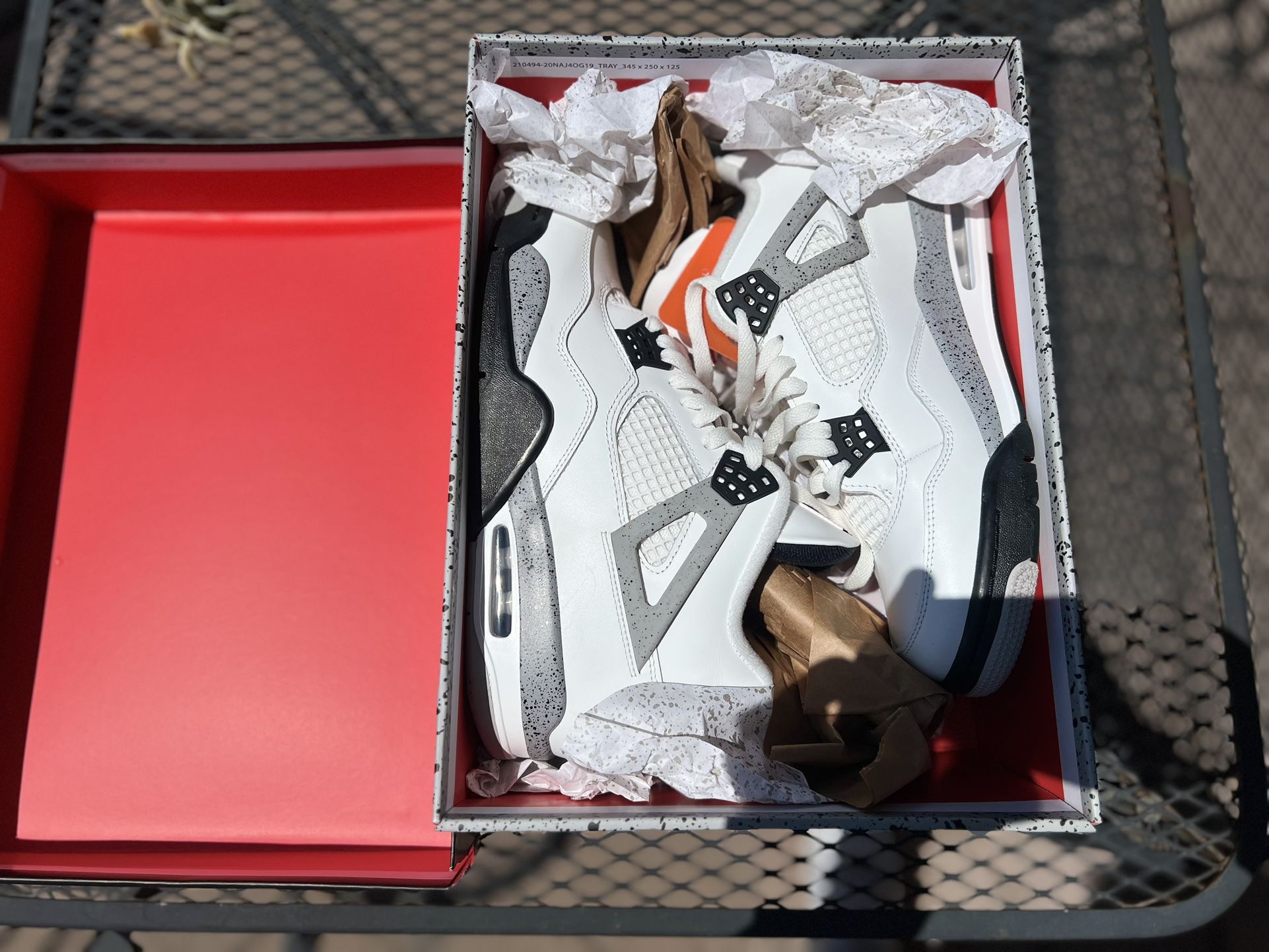 Air Jordan 4 Retro OG White Cement Size 10 2025