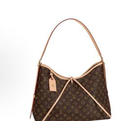 LOUIS VUITTON LV Carryall MM Classic Old Flower Coated Canvas and Cowhide (p335)57