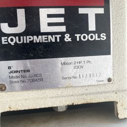 Jett 8” Jointer