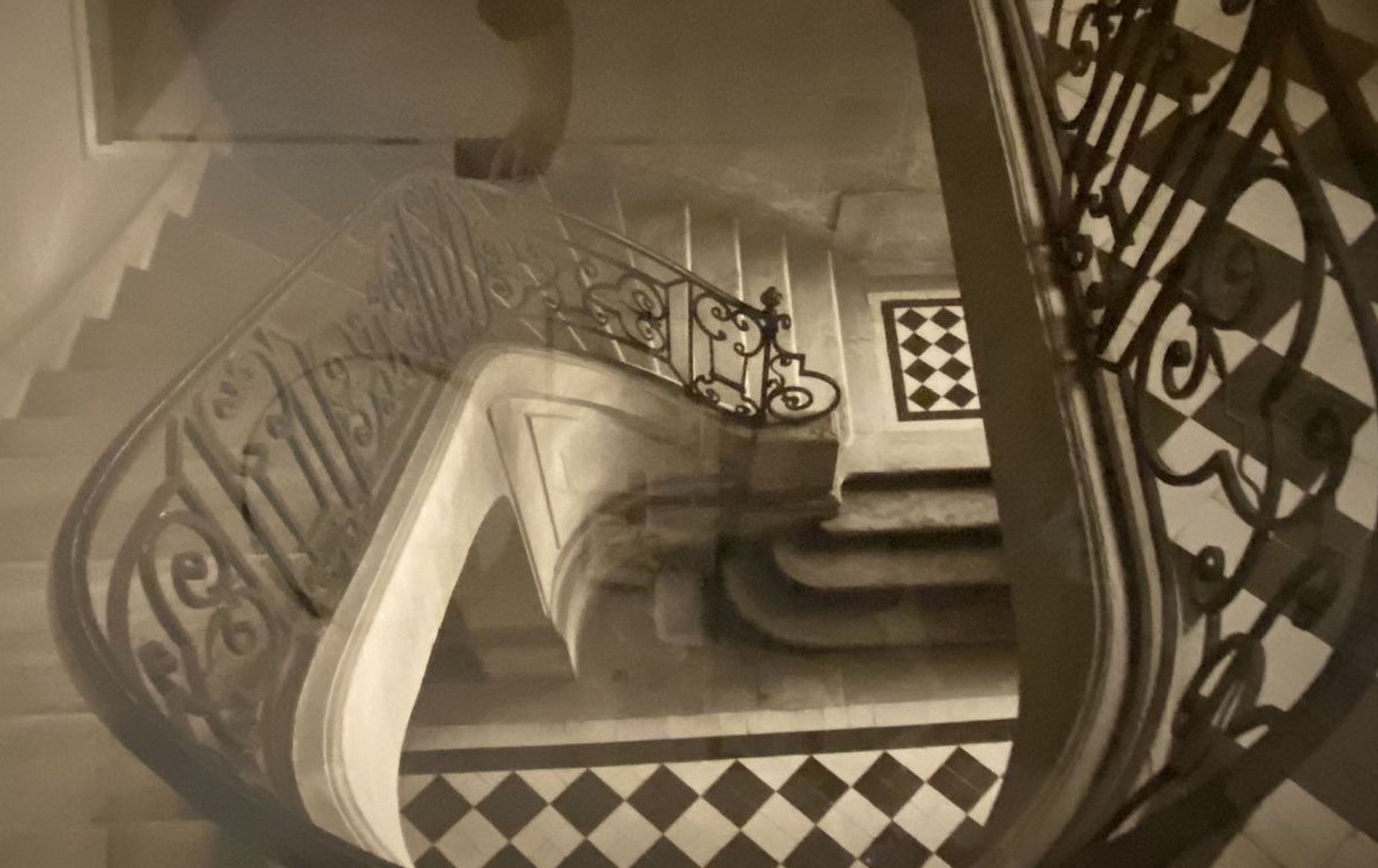 William Curtis Rolf - Staircase At Chatueu De Guermantes.